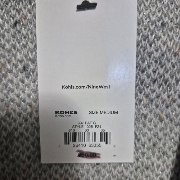 Nine West Hooded Cardigan Sweater M NWT Open Front Wool Blend Lagenlook Comfy - Picture 5 of 9